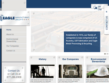 Tablet Screenshot of eaglemanufacturinggroup.com